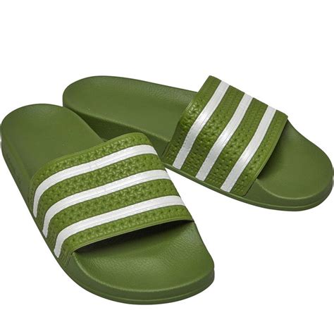 adidas slippers heren /groen|Adidas heren slips.